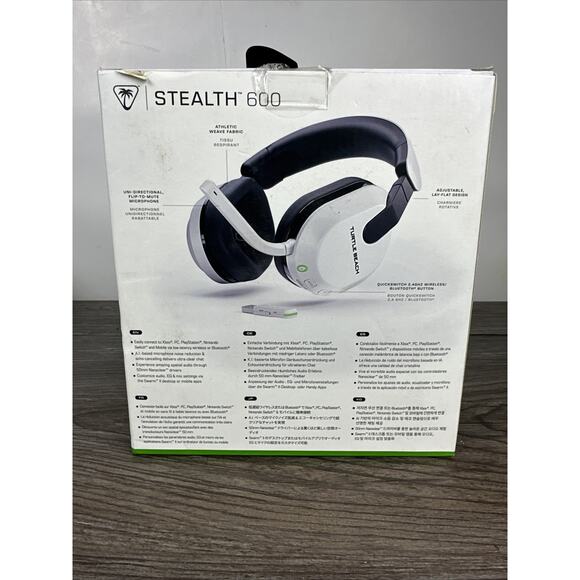 Turtle Beach Stealth 600 Wireless Gaming Headset Xbox Series X/S Pc W/O Dongle - Picture 5 of 7